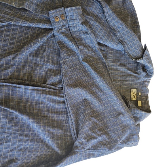 Rare ZERO TOLERANCE Light Cotton Weave ZIP Front Unlined Grey Plaid Jacket Nepal - Picture 5 of 9
